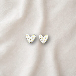 CUORI PEPITA BIANCHI- Collezione Joya