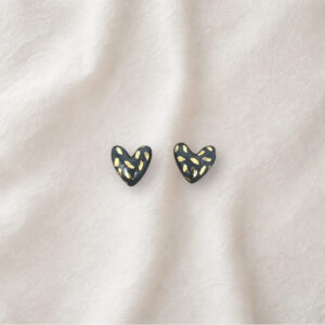 CUORI PEPITA NERI- Collezione Joya