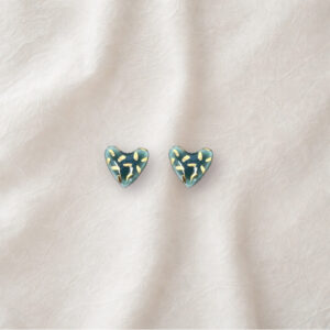 CUORI PEPITA VERDE SMERALDO - Collezione Joya