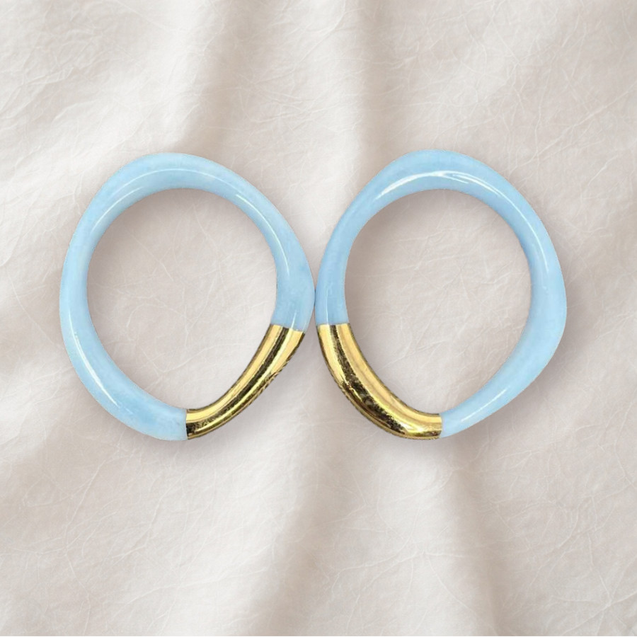 CERCHI GRANDI AZZURRO- Collezione Joya