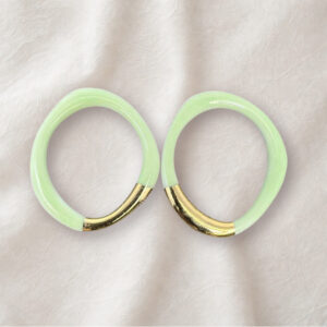 CERCHI GRANDI VERDE CHIARO- Collezione Joya